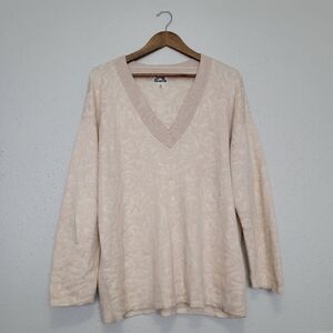 Future Collective Brocade Baroque V-Neck Sweater
